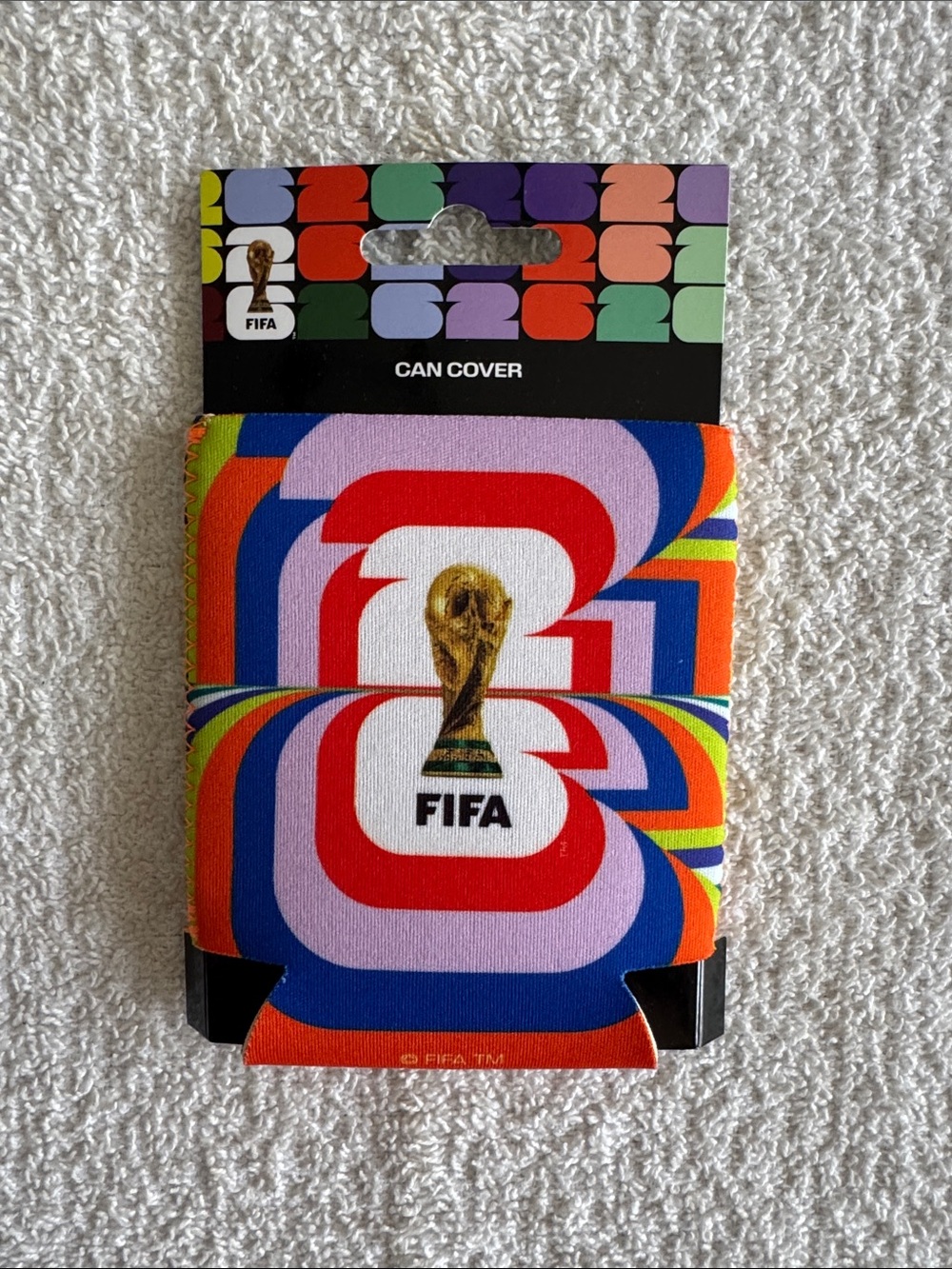 FIFA World Cup 2026 Multicolor Can Cover - Official World Cup Logo